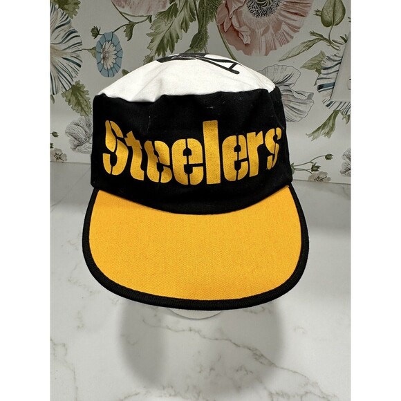 Pittsburgh Steelers NFL Vintage Painters Cap Hat Baseball Cap 1960’s‎ 1970’s - Picture 1 of 8